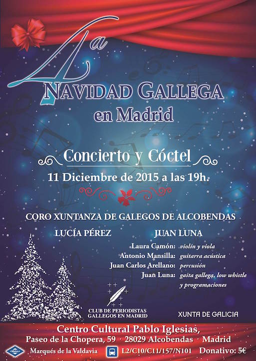 Concierto Navidad Gallega en Madrid (Cuarta edición)